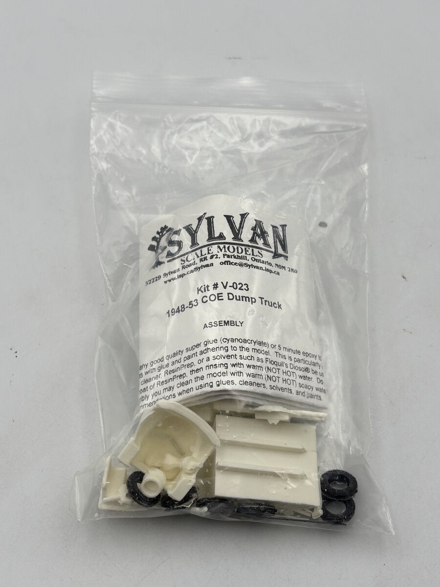 Sylvan Scale Models V-023 HO Scale Cab Over Engine Dump Truck Cast Resin Kit