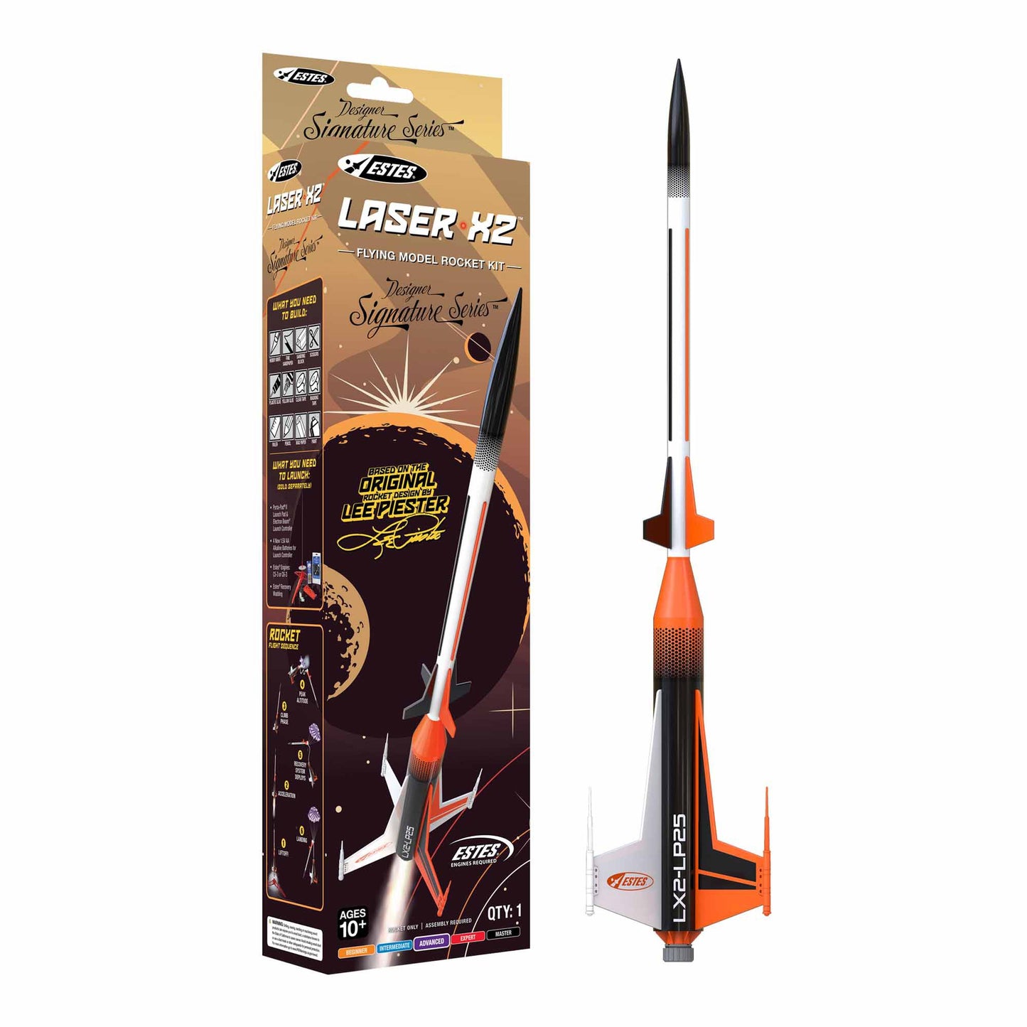 Estes 007320 Laser X2 Rocket Kit