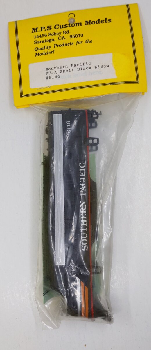 M.P.S Custom Models 6146 HO Southern Pacific F7-A Shell w/ Dark Windows #6164