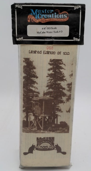 Master Creations 87 HO Scale McCabe Water Tank # 3 Building Kit Limited Edition