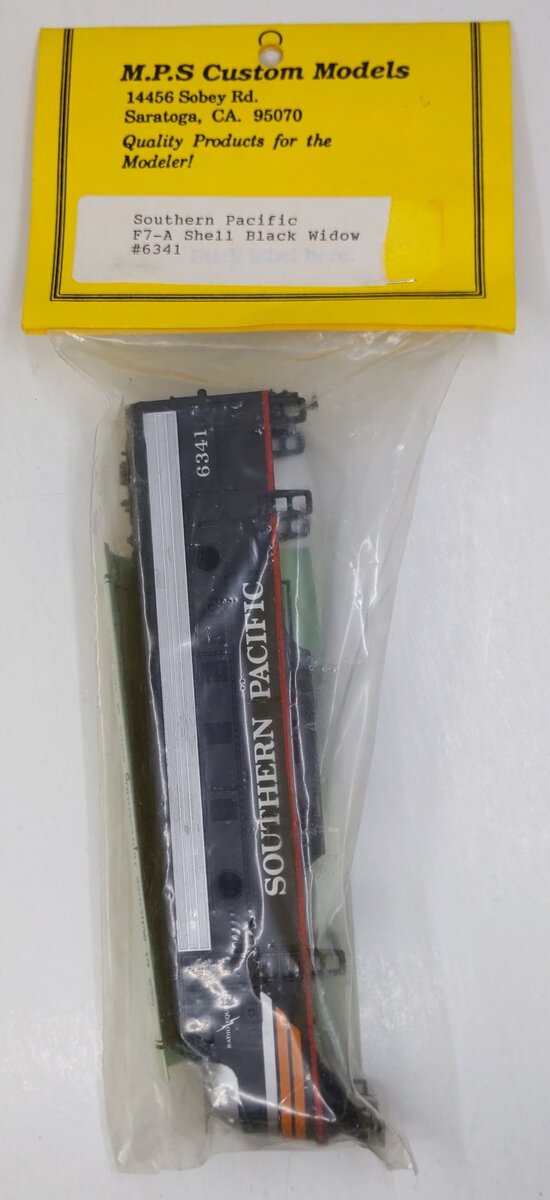 M.P.S Custom Models 6341 HO Southern Pacific F7-A Shell w/ Dark Windows #6164