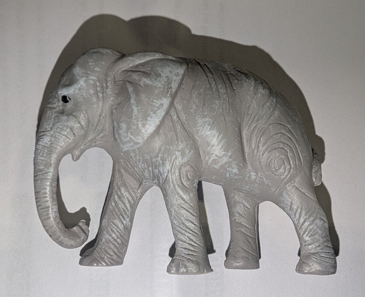 MTH O Scale Heavy Plastic Grey Elephant For Circus Car