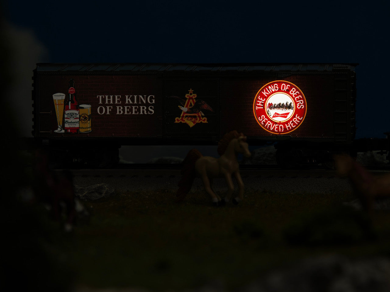 Lionel 2528360 O Budweiser Illuminated Bar Sign #2 Boxcar