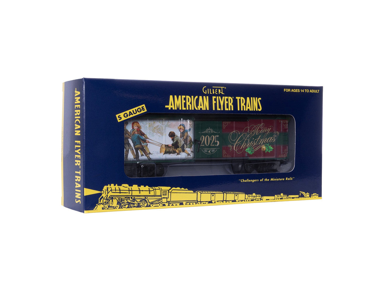 American Flyer 2519010 O 2025 Christmas Boxcar