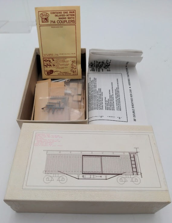 Acme 2695 HO By Rem's Railroad 30' Box Car Wood Sheathed Truss Rod Frame Kit