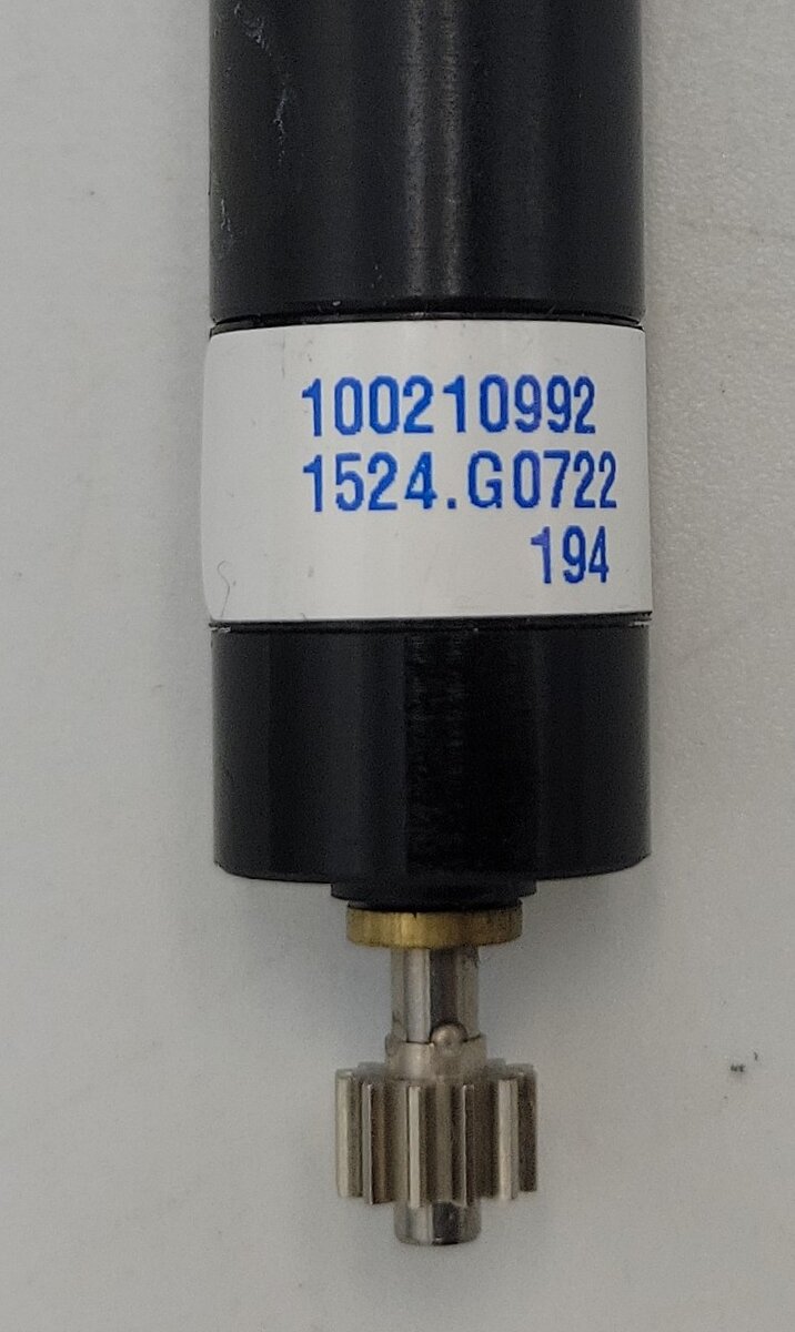 Faulhaber 1524.G0722 9-Volt DC Can Motor with Gearbox & White Ribbon Cable