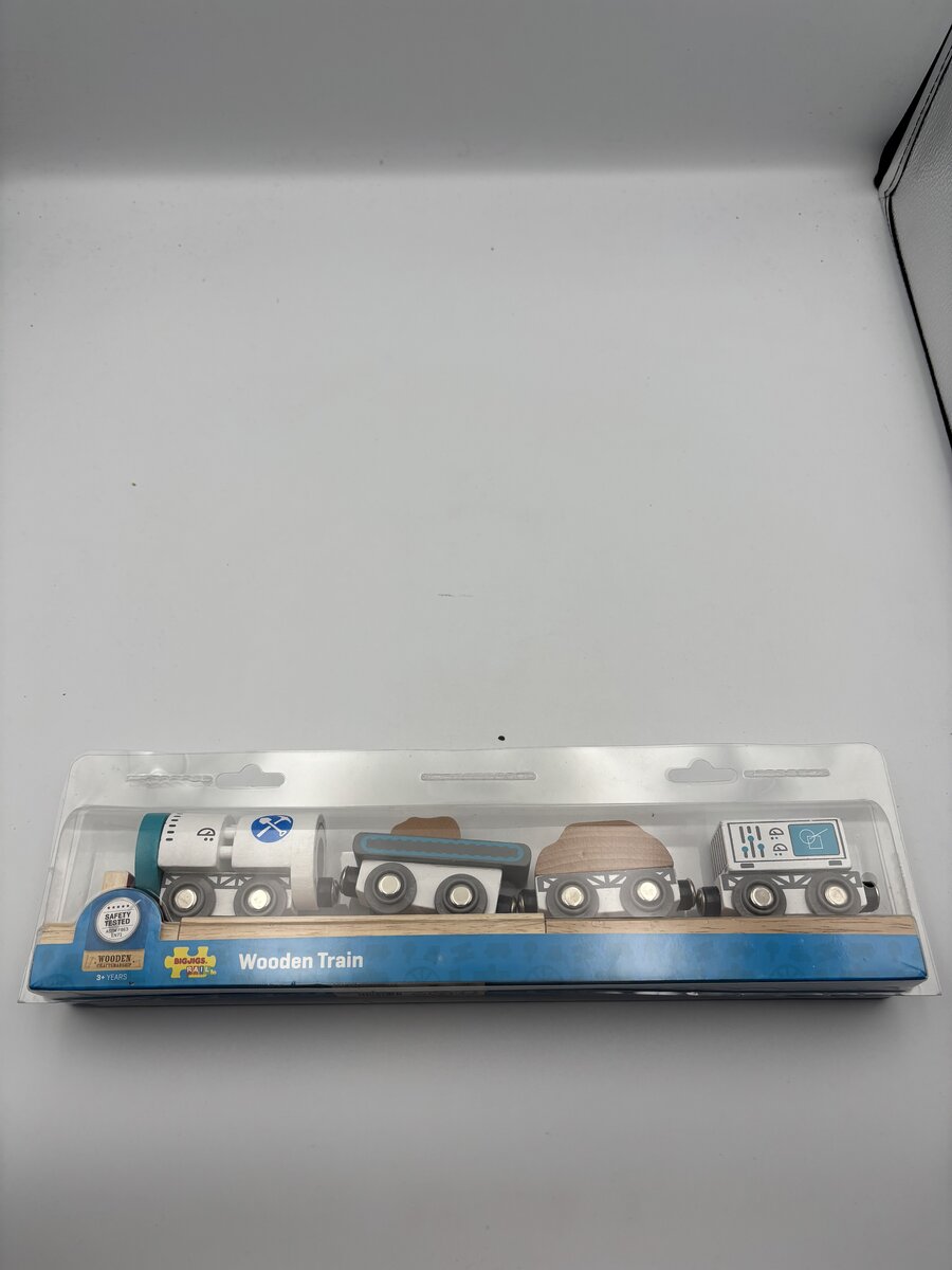 Big Jig Rails BJT496 Wooden Train/Drilling Train