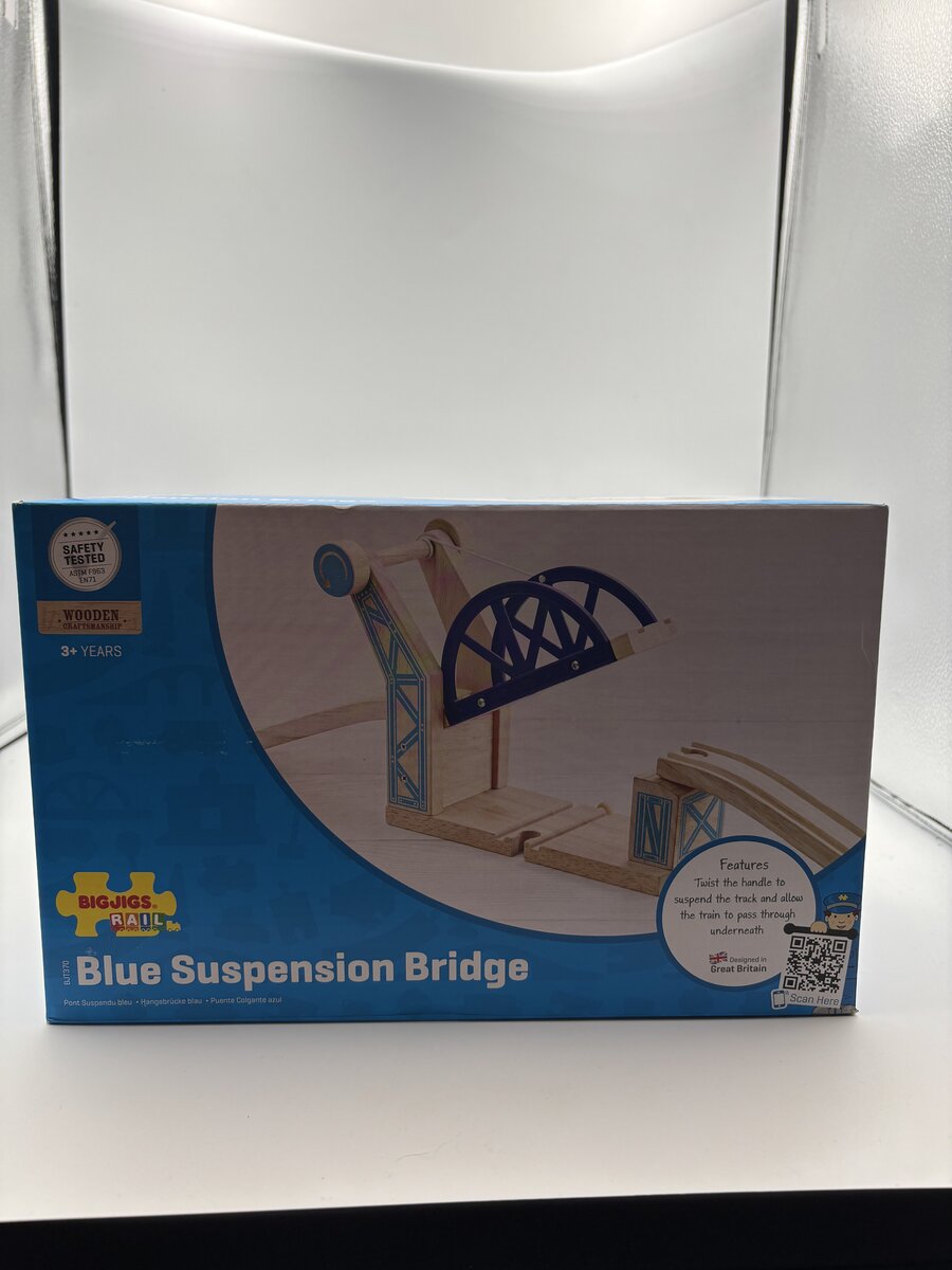 Big Jig Rails BJT370 Blue Suspension Bridge