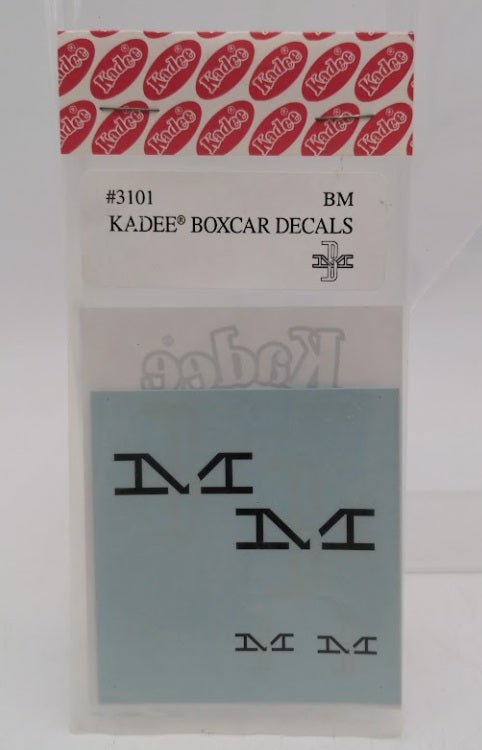 Kadee 3101 HO Scale BM Boxcar Decals