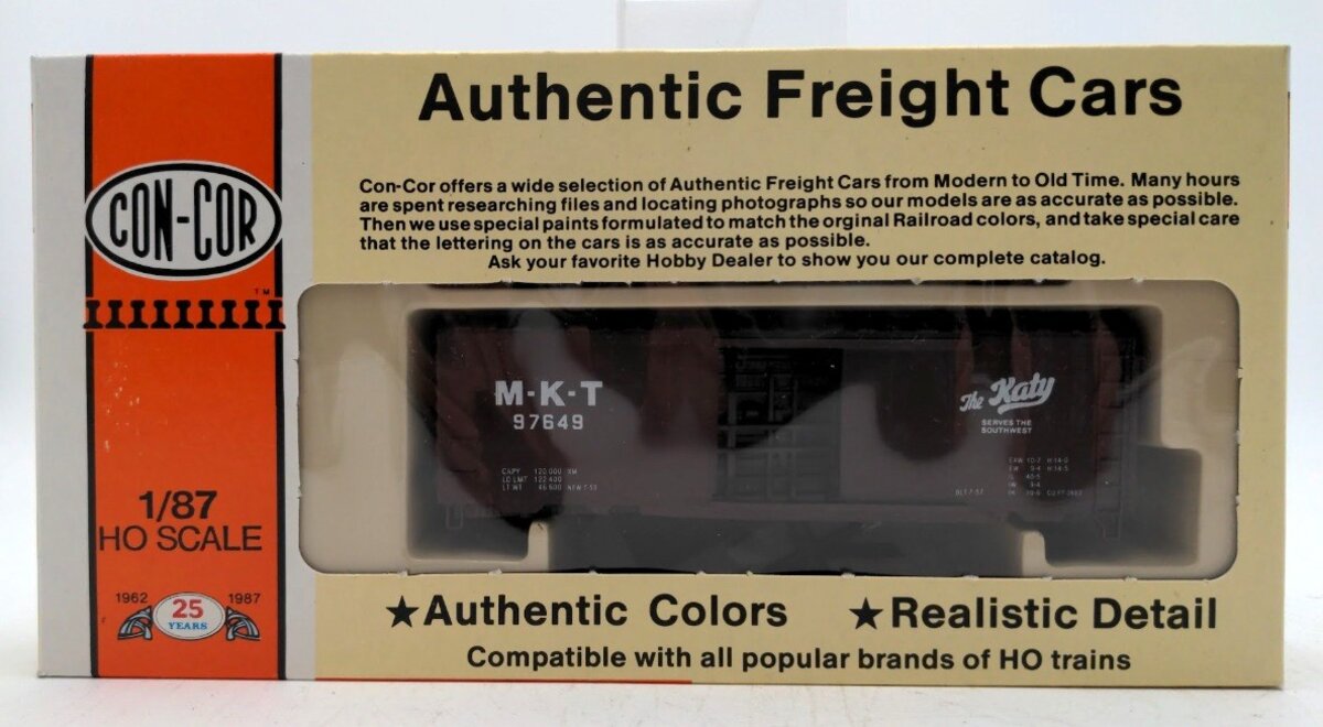 Con-Cor 0001-009412 HO Scale MKT "The Katy" PS-1 Box Car Kit
