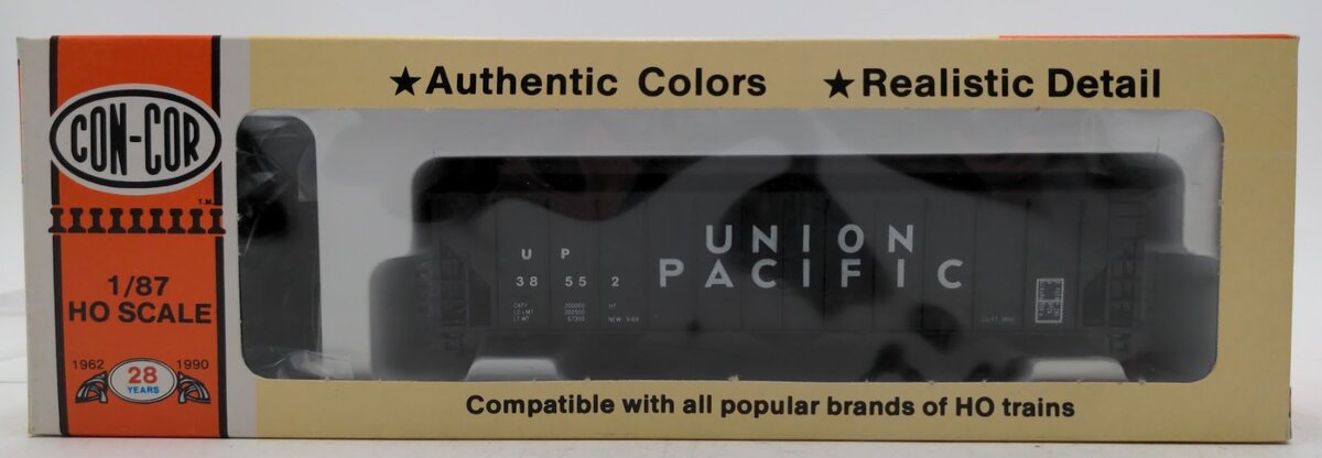 Con-Cor 0001-505 HO Scale Union Pacific 100 Ton Coal Hopper Road # 38552 Kit