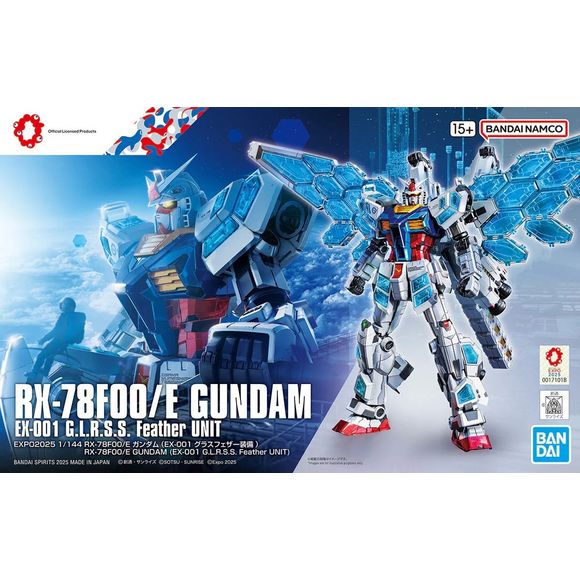 Bandai 2856816 1:144 RX-78F00/E Gundam EX-001 Glass Feather Model Kit