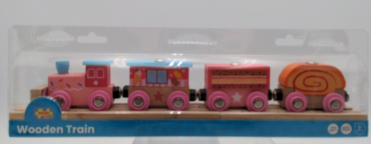 Big Jig Rails BJT471 Sweetland Express Wooden Train Set 3 + Years