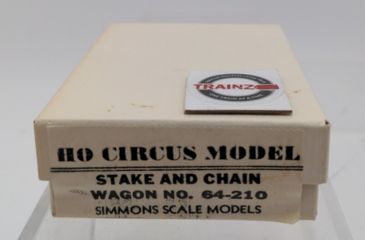 Simmons 64-210 HO Scale Circus Model Stake and Chain Wagon Kit