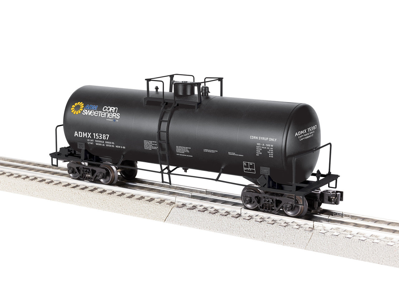 Lionel 2542361 O ADM 40' Tank Car #15387