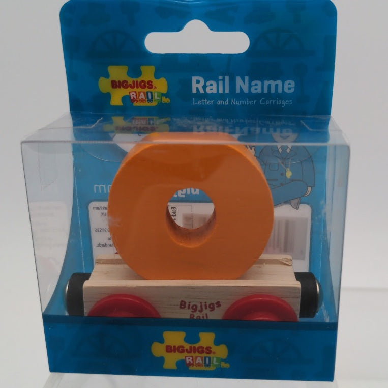 Big Jig Rails BR136 Rail Name "O" Crafstmanship Wooden Car 3 + Years
