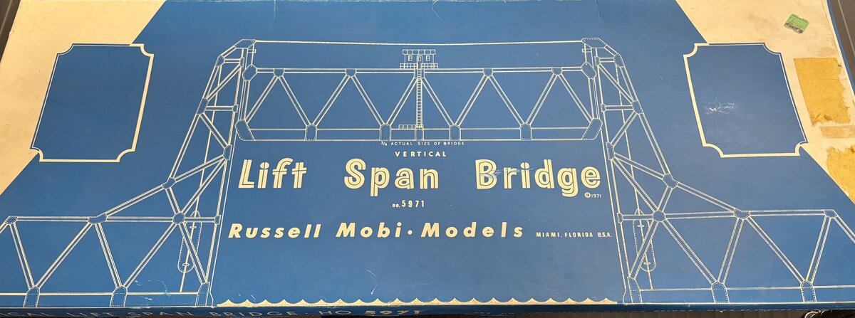 Russell Mobi Models 5971 HO Vertical Lift Span Bridge
