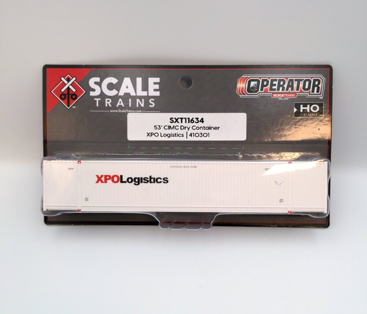 Scale Trains SXT11634 HO CIMC 53' Corrugated Dry Container XPO Logistics #410301