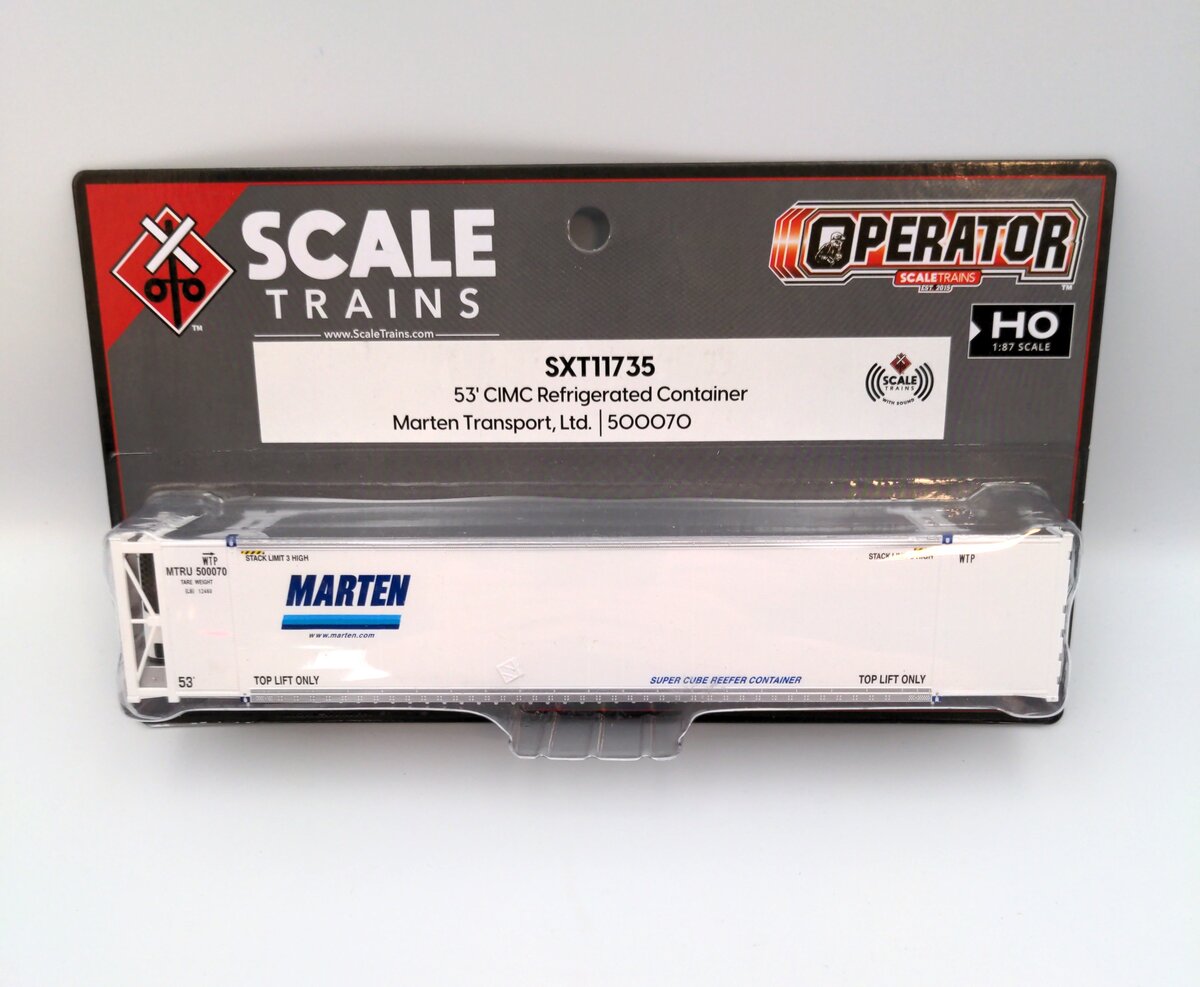Scale Trains SXT11735 HO CIMC 53' Reefer Container Marten Transport #500070