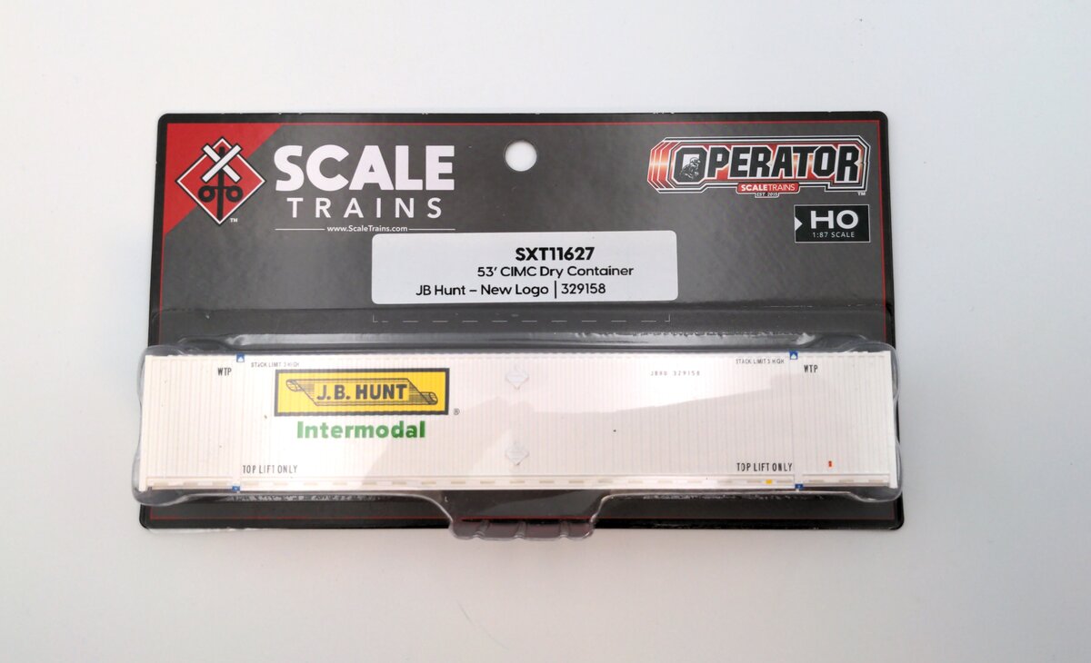 Scale Trains SXT11627 HO CIMC 53' Corrugated Dry Container JB Hunt #329158