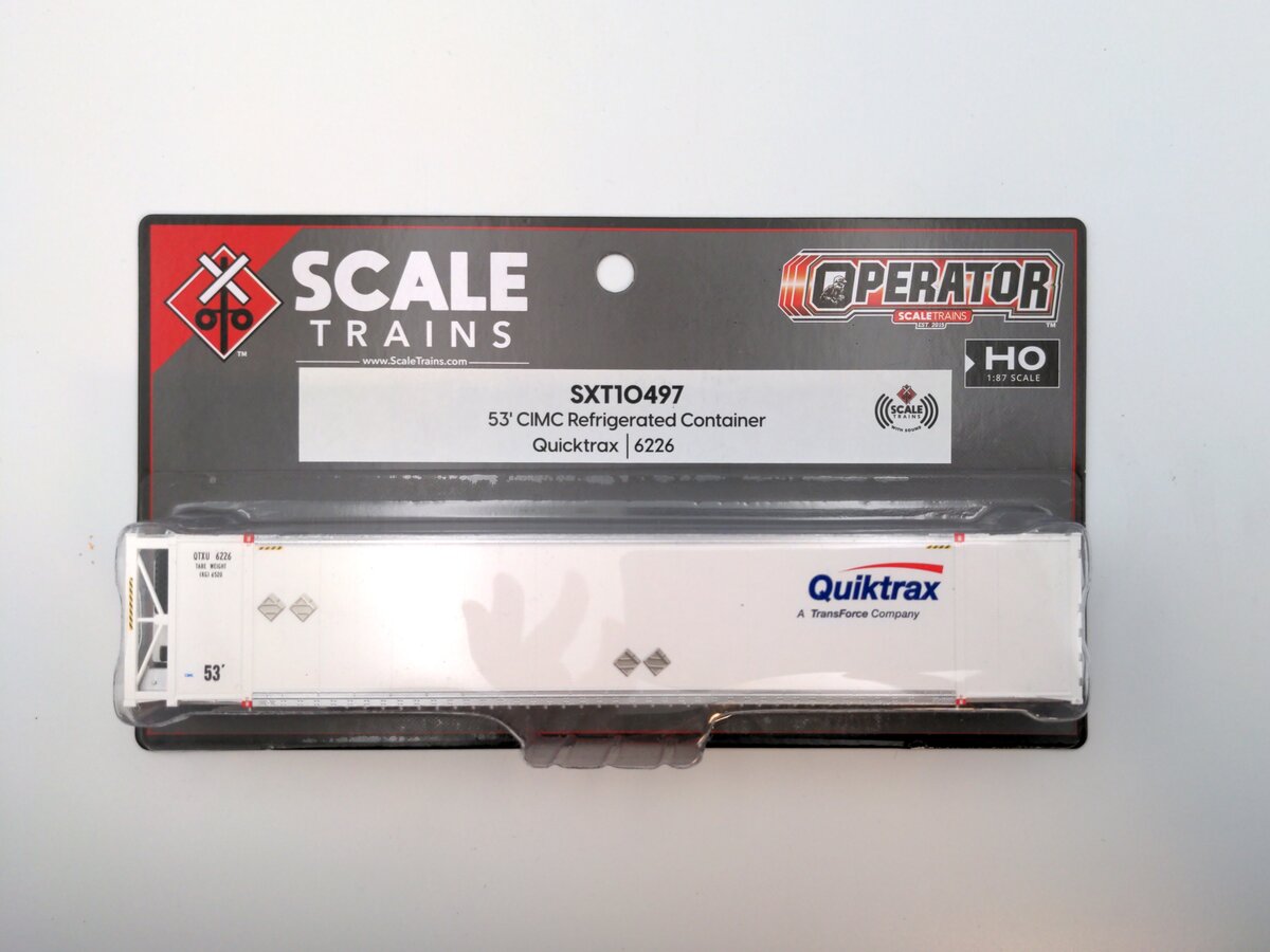 Scale Trains SXT10497 HO 53' CIMC Refrigerated Container Quicktrax #6226