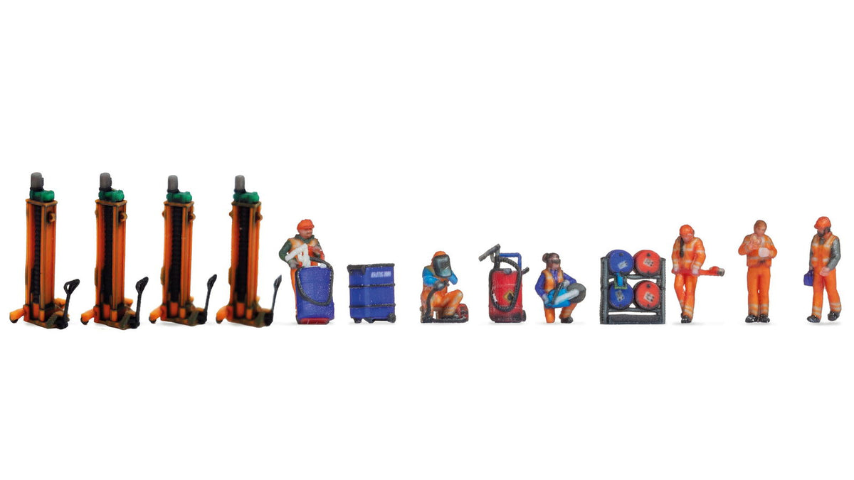 Noch 35900 N Railway Depot Themed Figures Set
