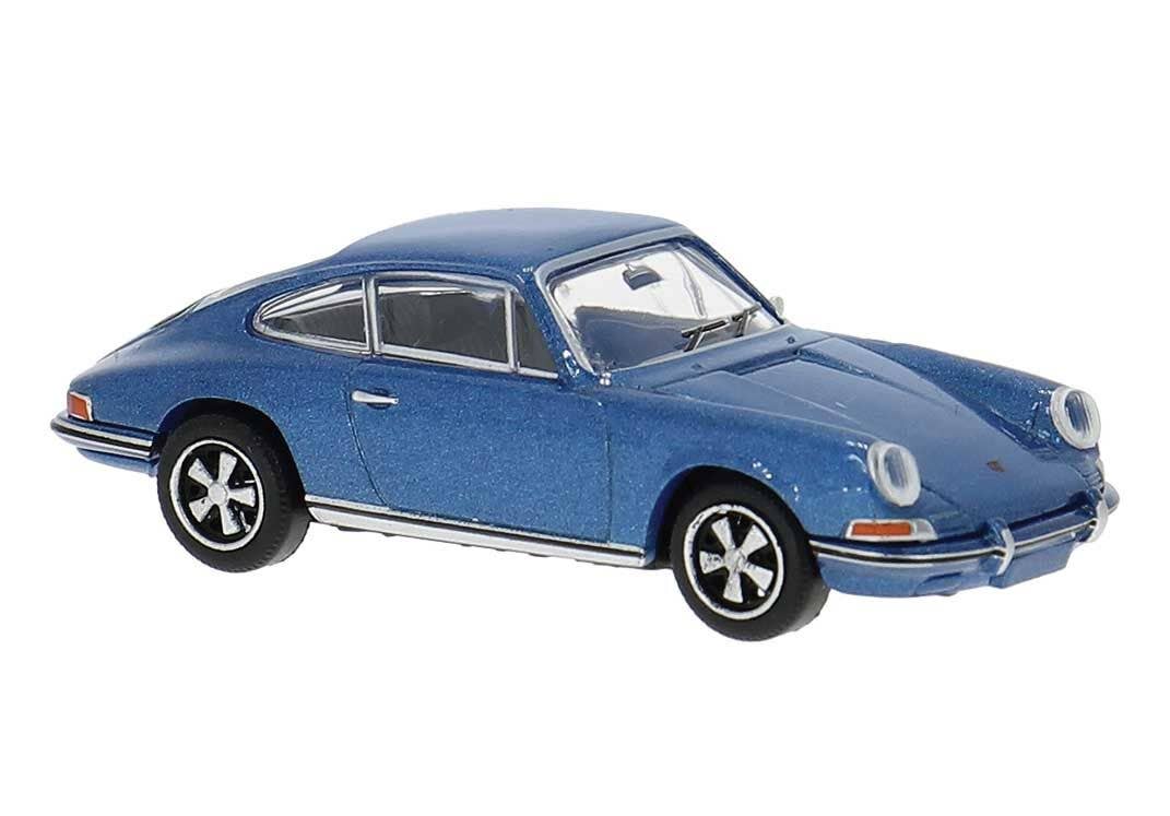 Brekina Automodelle 16234 HO Assembled Blue, White 1968-1973 Porsche 911