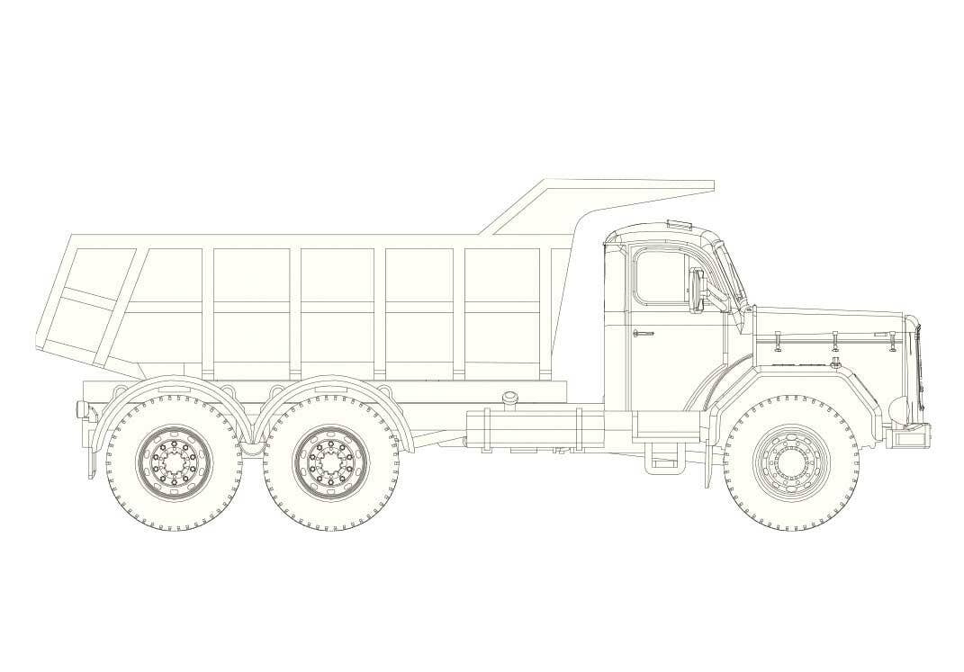 Brekina Automodelle 10225 HO Assembled Magirus Jupiter Dump Truck