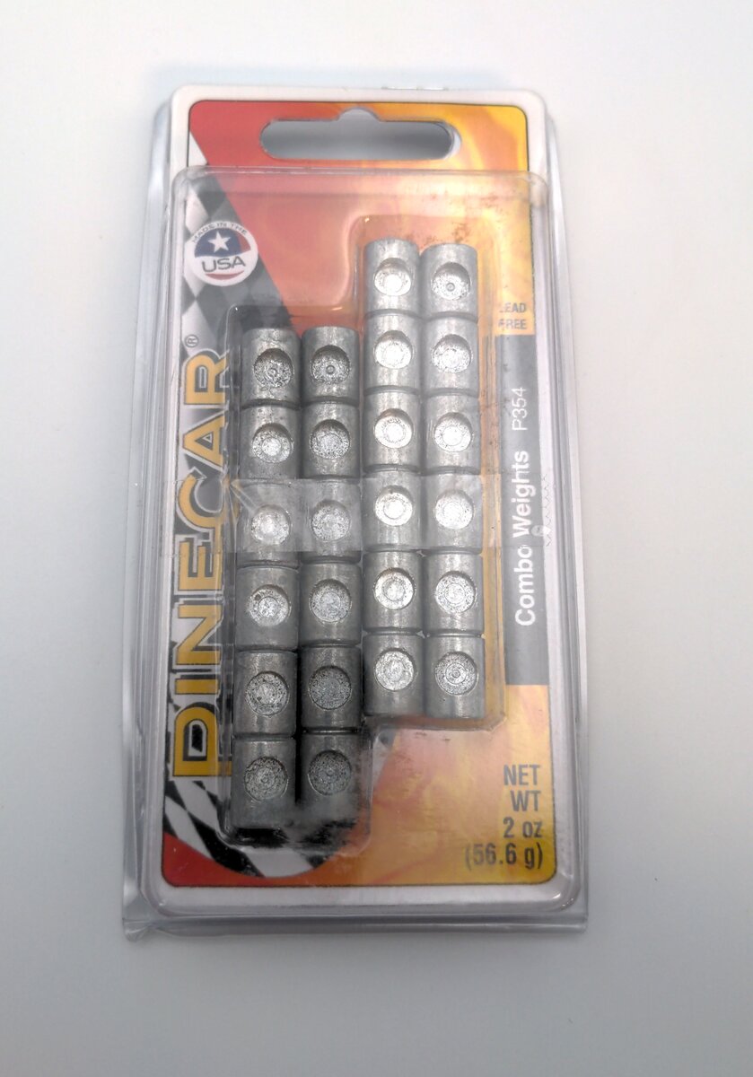 PineCar P354 2oz Combo Weights (Pack of 4)