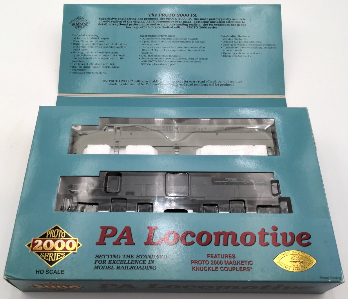 Proto 2000 21631 HO Scale Undecorated PA Diesel Locomotive w/Mars Light