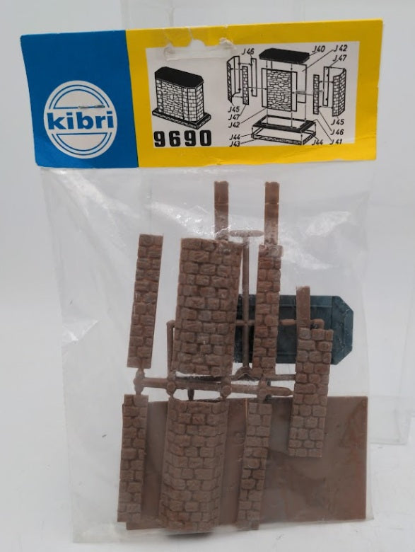Kibri 9690 HO Scale Bridge Pier Plastic Kit