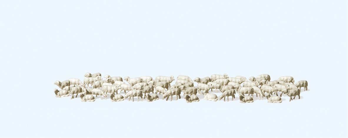 Preiser 88580 Z Painted Shepherd's Flock Figure (Set of 60)