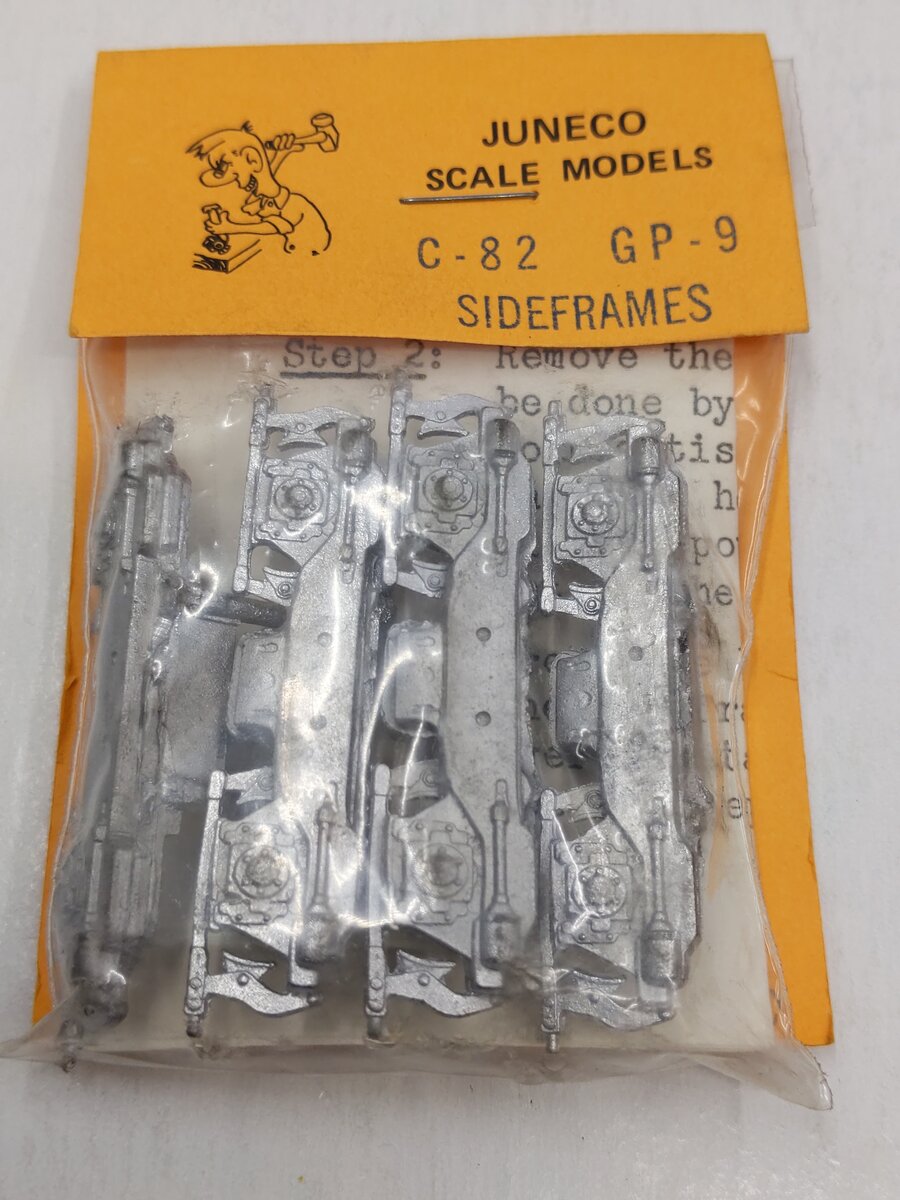 Juneco Scale Models C-82 HO Metal Casting GP-9 Side Frames Kit