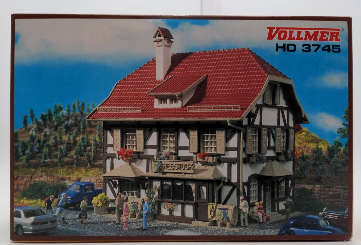 Vollmer 3745 HO Scale Restaurant Building Plastic Kit