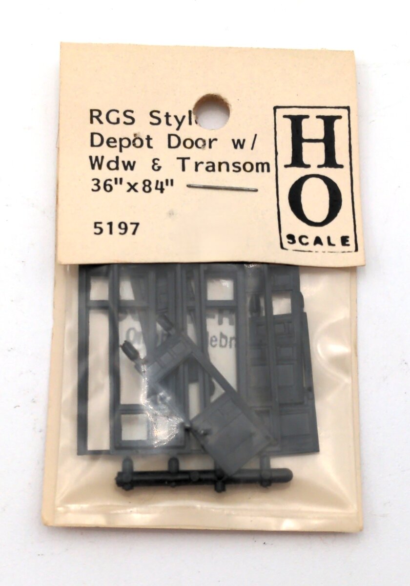 Grandt Line 5197 RGS Style Depot Door w/ Window & Transom 36"x84"