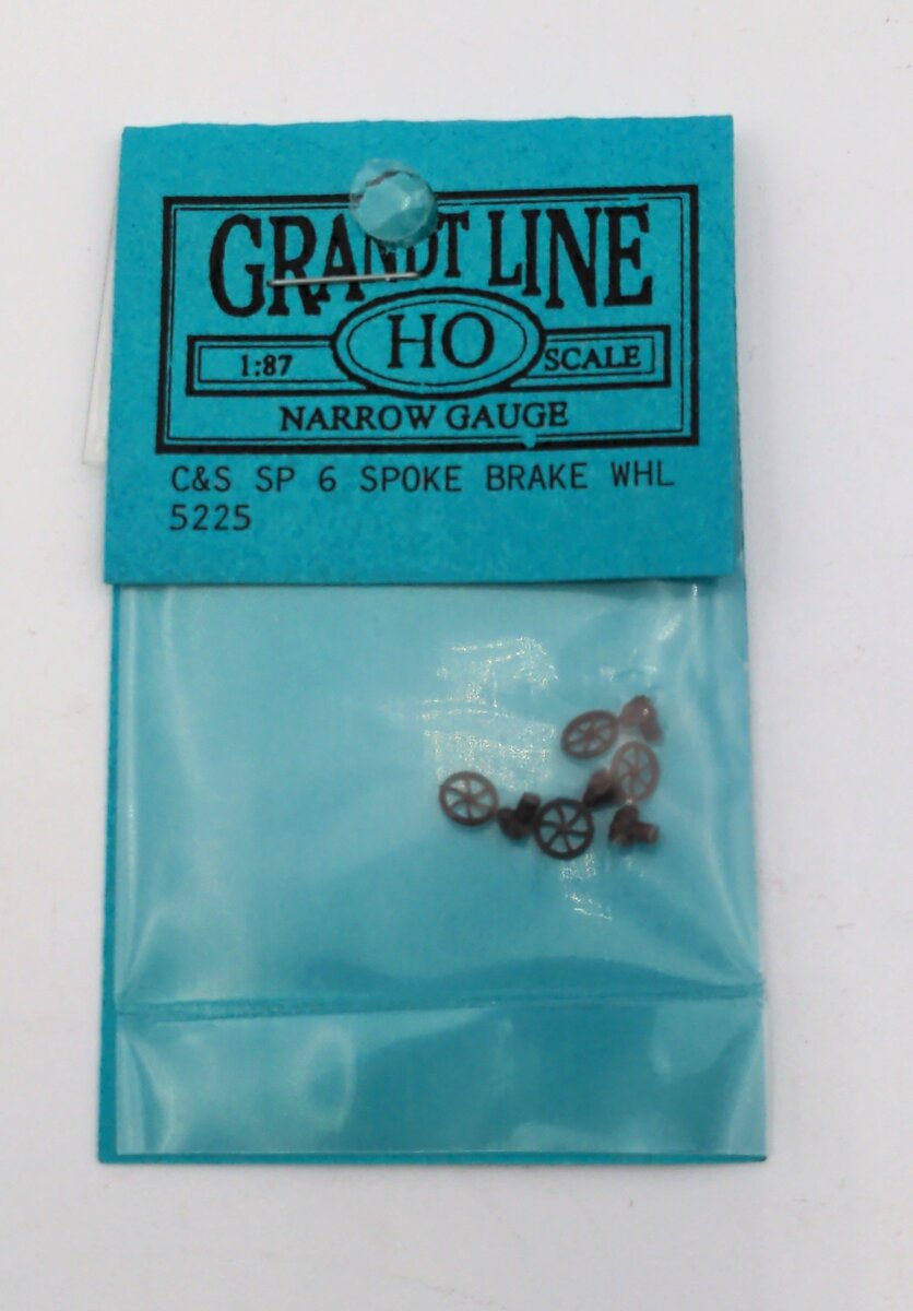 Grandt Line 5225 HO C&S SP 6 Spoke Brake Wheel