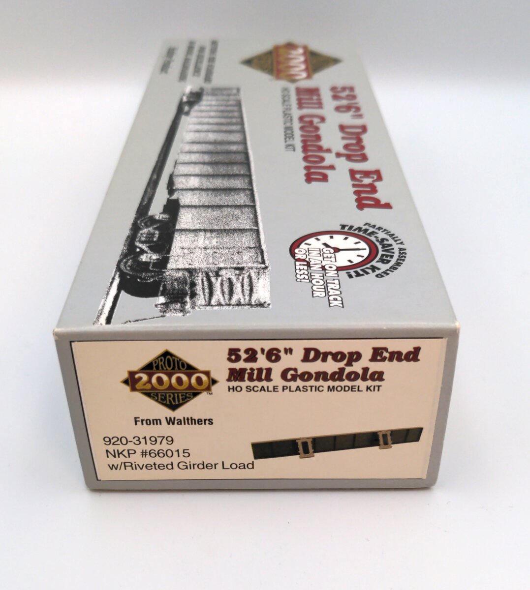 Proto 2000 31979 HO Drop End Mill Gondola w/Riveted Girder Load NKP #66015