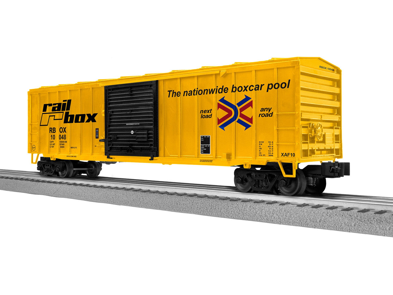 Lionel 2542291 O Railbox ACF 50' Boxcar #10048