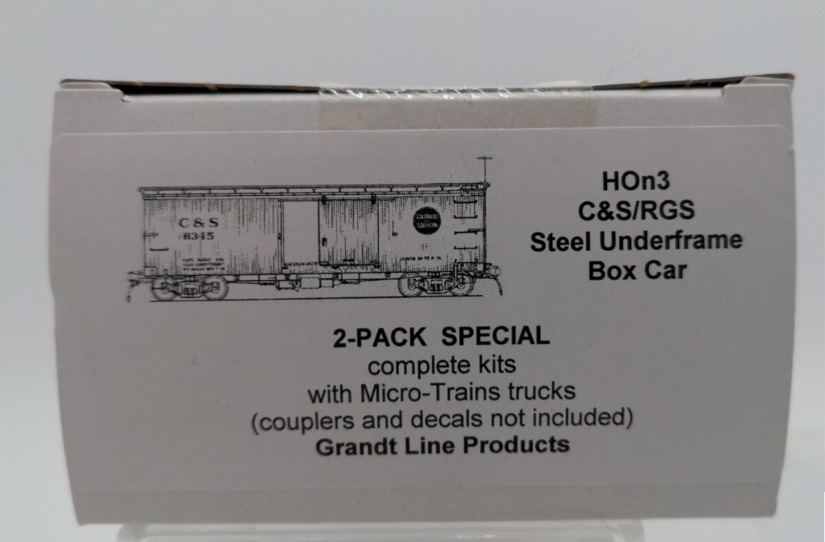 Grandt Line 0807 HOn3 C&S/RGS Steel Undeframe Box Car Kit
