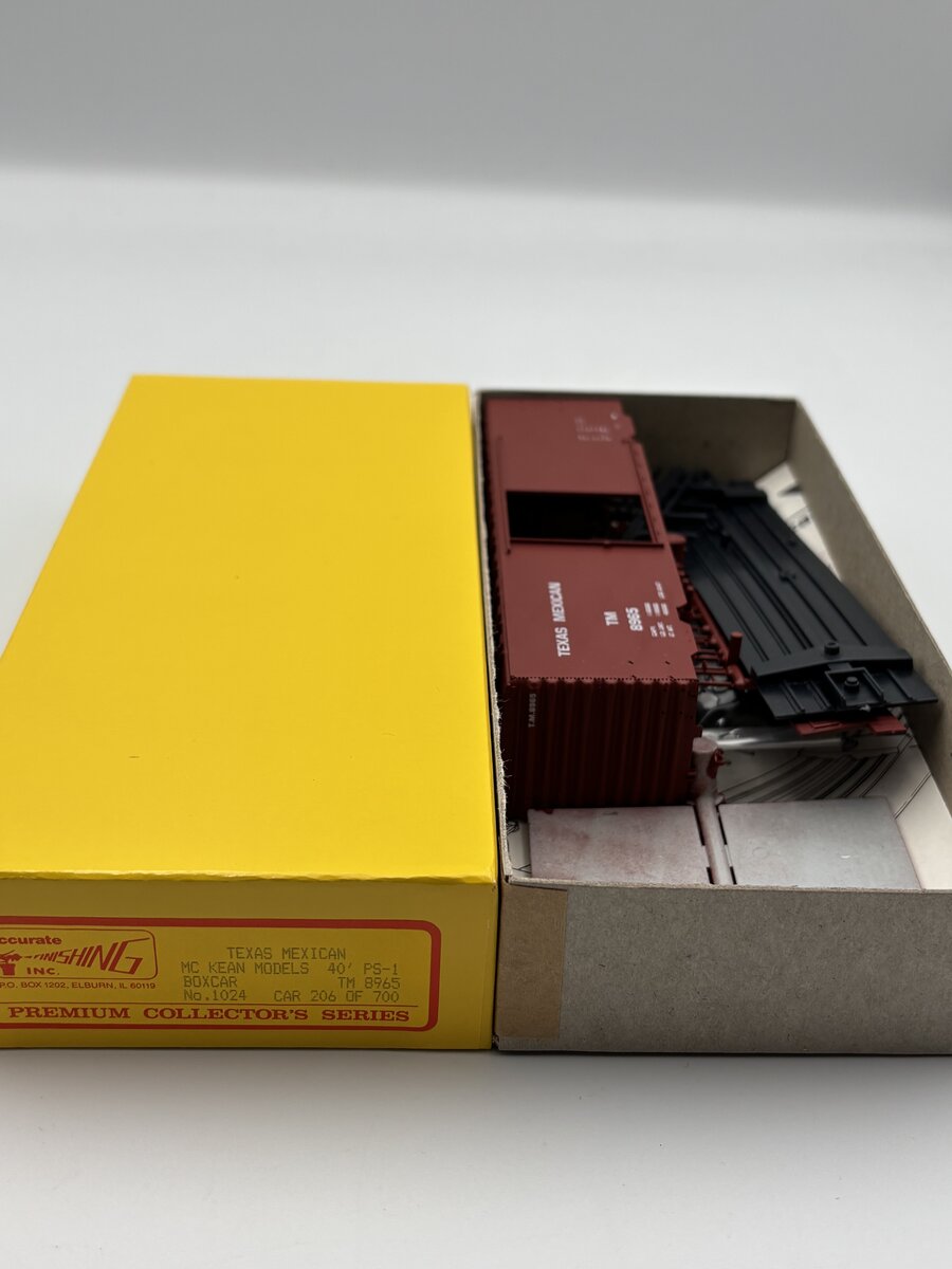 Accurate Finishing 1024 Texas Mexican MC Kean Models 40' PS-1 Boxcar TM 8965