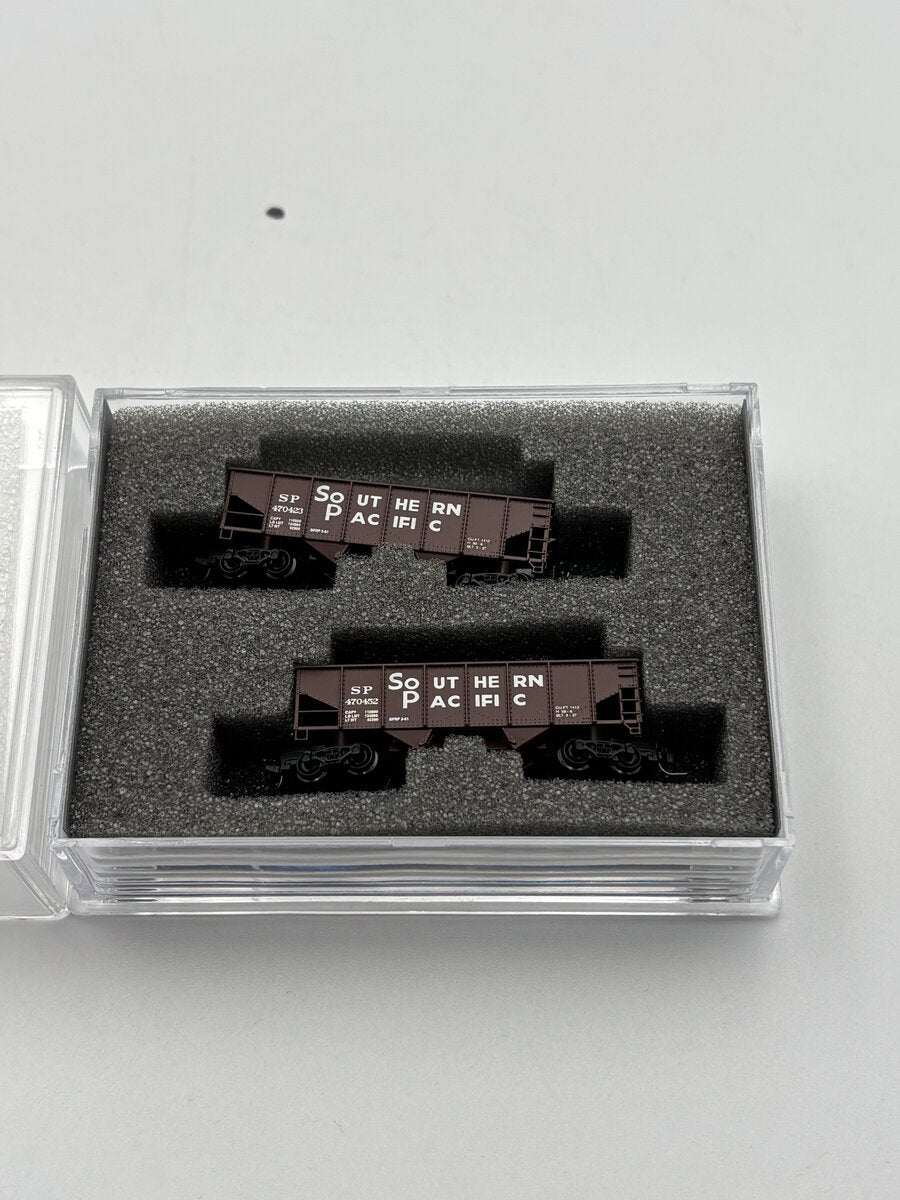 Full Throttle WDW-2017 Z SP Southern Pacific 2-Bay Hopper w/ Coal Load Set #2
