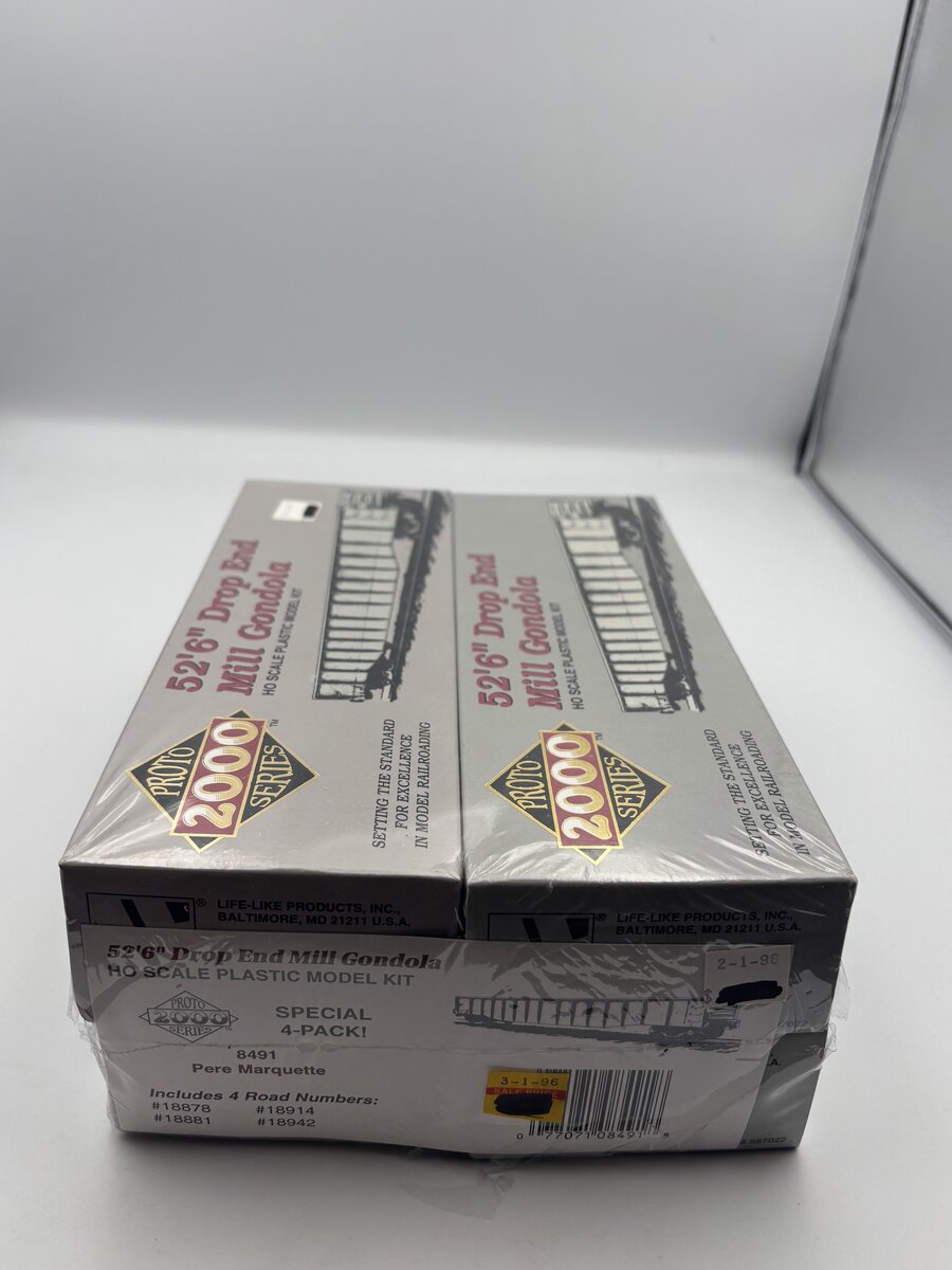 Proto 2000 8491 HO 52'6" Drop End Mill Gondola Plastic Model Kit