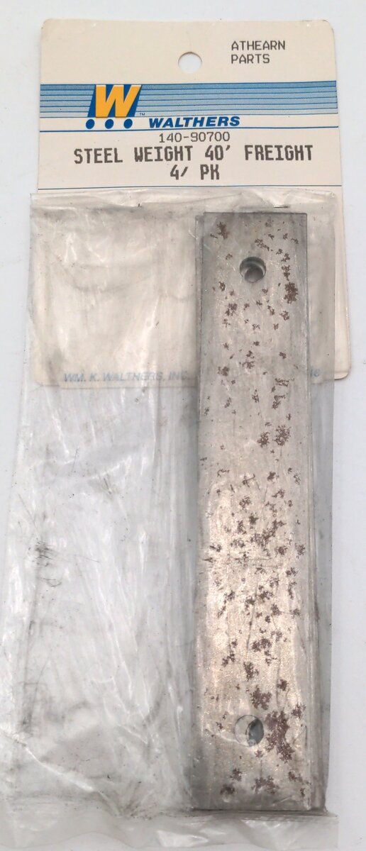 Walthers 140-907000 Steel Weight 40' Freight 4/pk