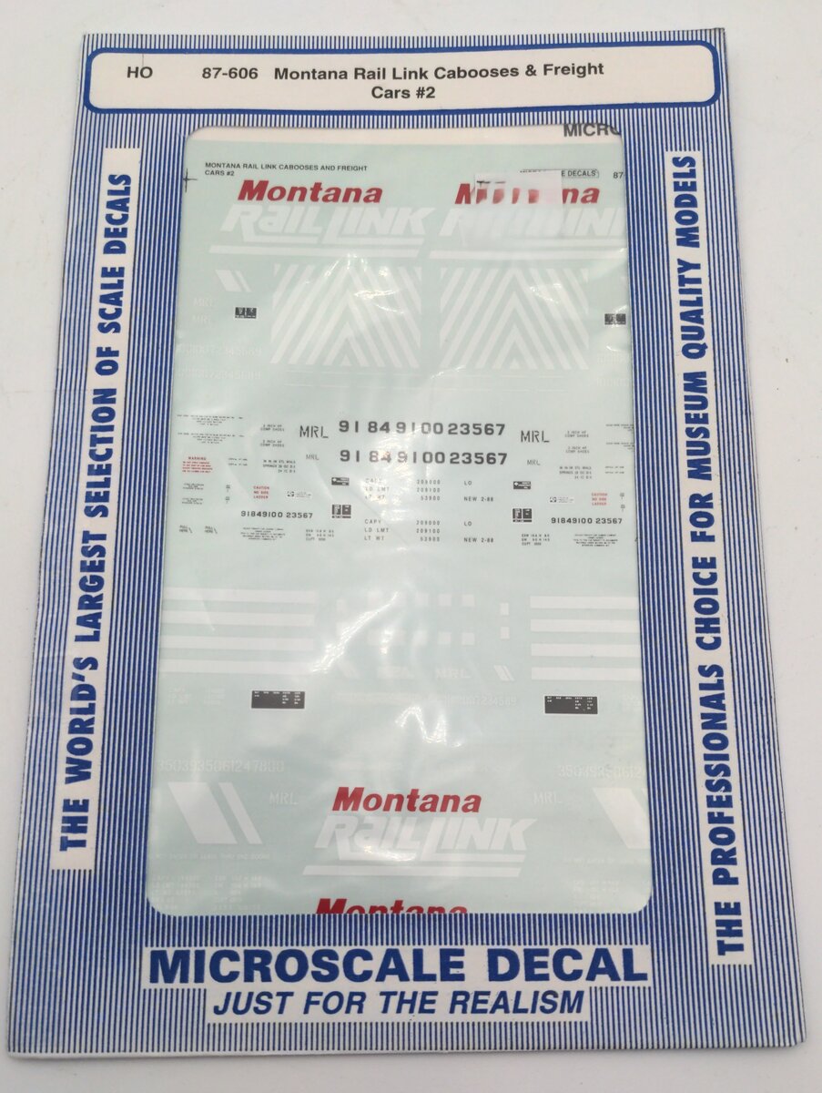 Microscale 87-606 Montana Rail Link Cabooses & Freight Cars #2