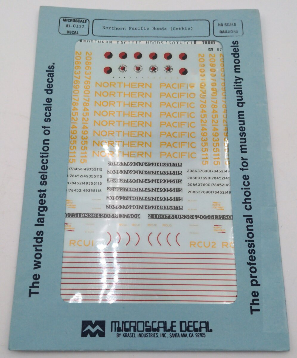 Microscale 87-0132 Northern Pacific Hoods (Gothic)