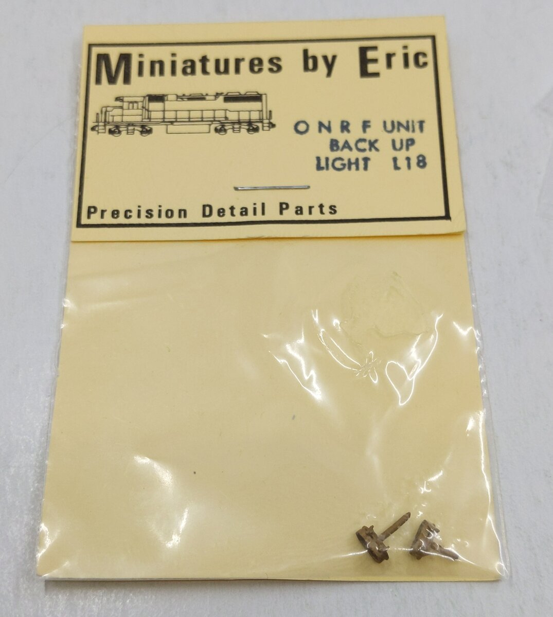 Miniatures By Eric L18 HO Scale Brass ONFR Unit Back-Up Light Part