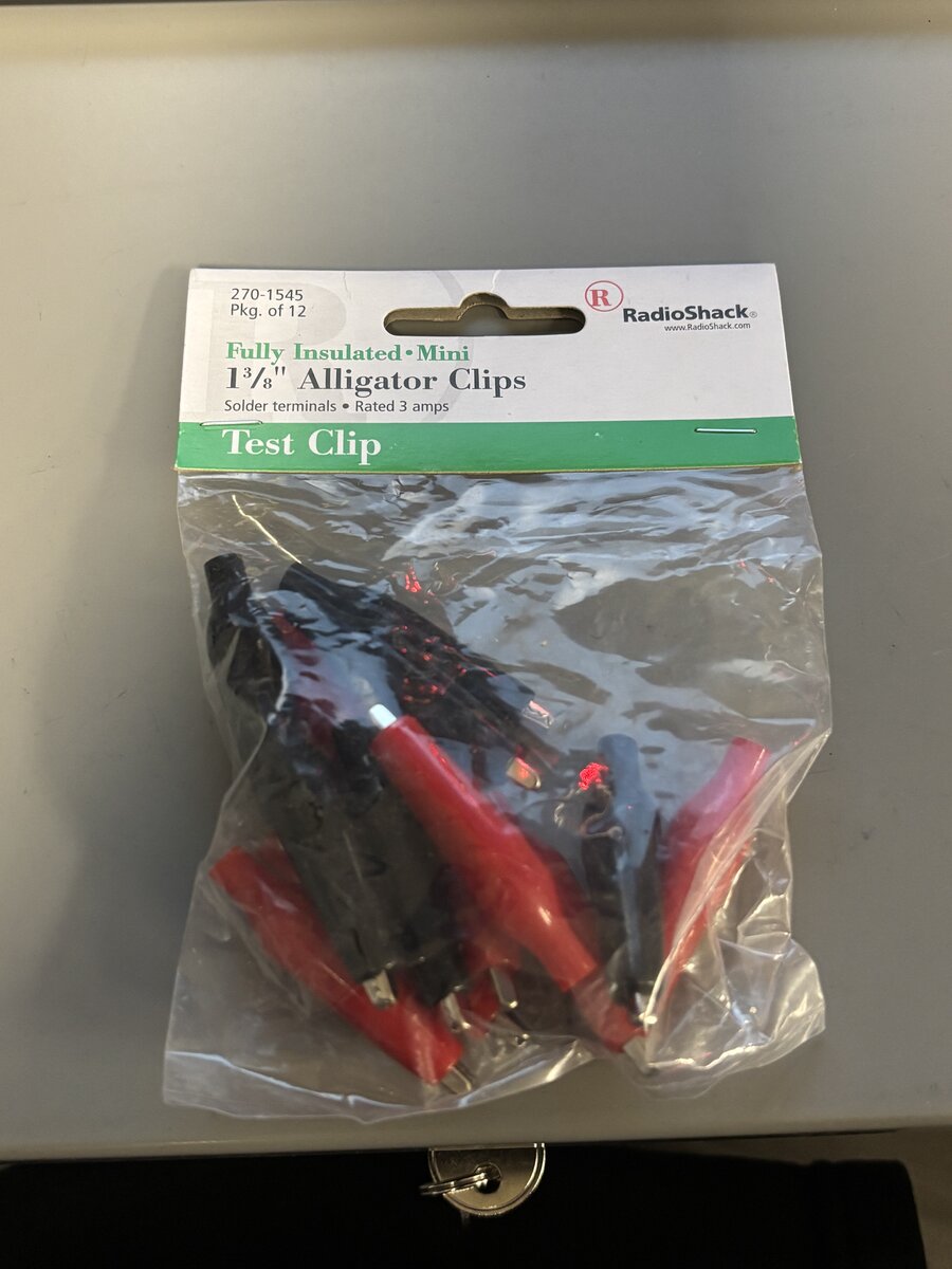 Radio Shack 270-1545 Fully Insulated Mini 1 3/8" Alligator Clips/Test Clips