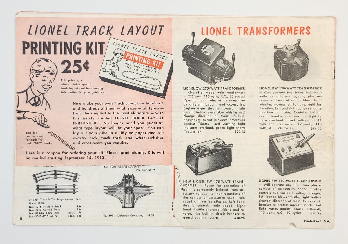 Lionel 1953-A Lionel 1953 Accessory Catalog