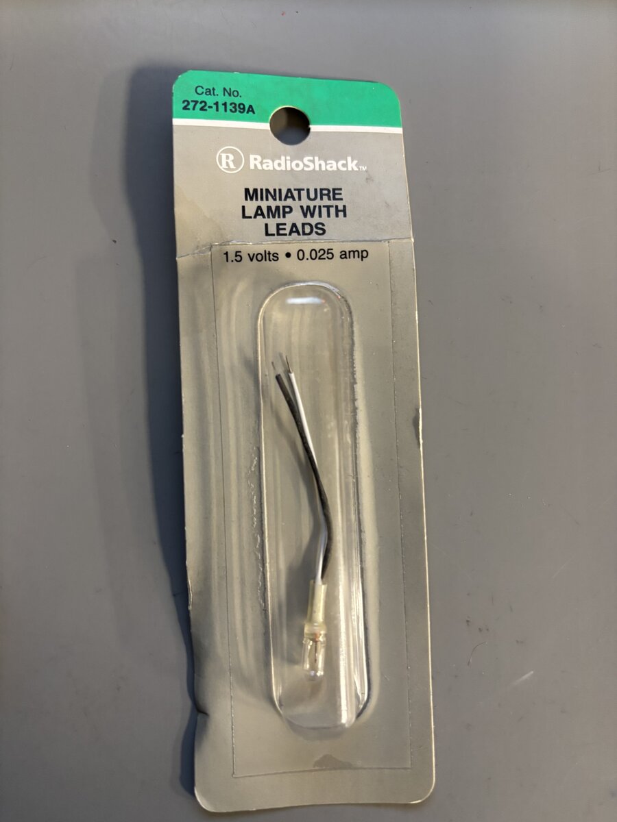 Radio Shack 272-1139A N Miniature Lamp With Leads