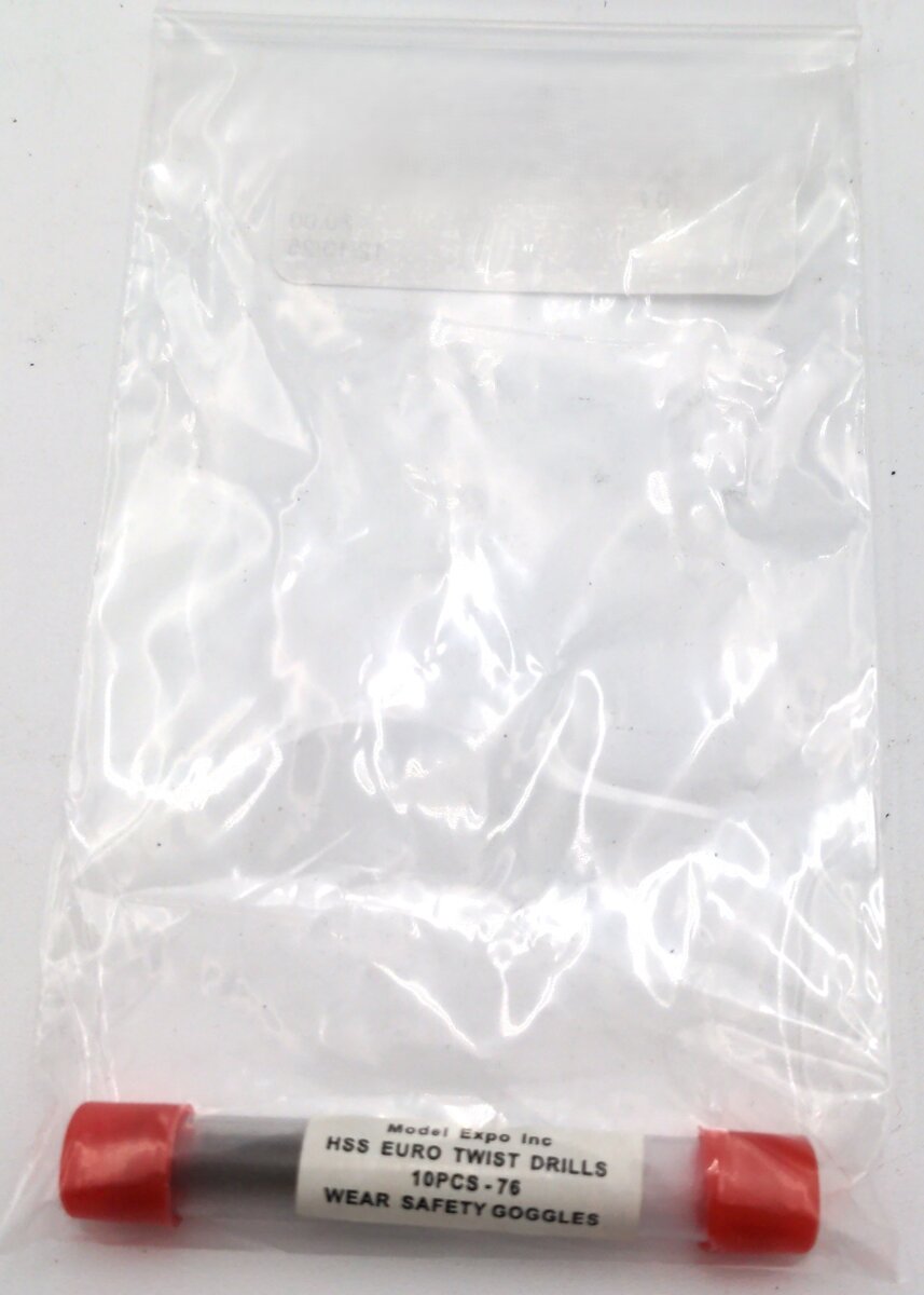 Model Expo Tools 76 HSS Euro Twist Drills (10 Pieces)
